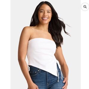 NWT Strapless Asymmetrical Tube Top